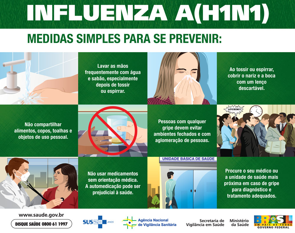 Novo Surto De Gripe H1n1 Influenza Algumas Medidas Preventivas 